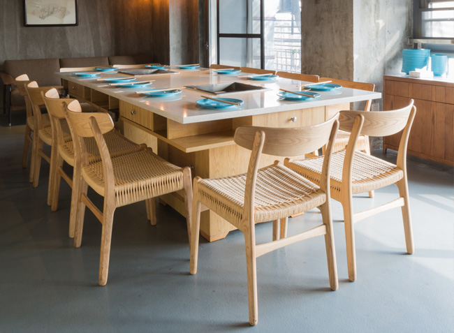 上魚(yú)河鮮火鍋餐廳桌椅卡座