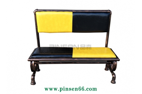 復古鐵藝休閑LOFT工業(yè)風卡座沙發(fā)酒吧 西餐廳 奶茶店咖啡廳車輪卡座