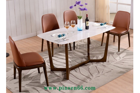 現(xiàn)代簡約軟包北歐實木椅-北歐餐廳桌椅定制廠家